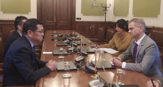 16 September 2022 The Chairman of the Foreign Affairs Committee in meeting with the Deputy Chief of Mission and Minister-Counsellor at the Embassy of the People’s Republic of China in Serbia